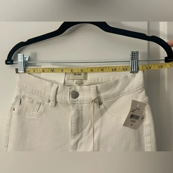 DL1961 Women's straight leg - Mid rise - Instasculpt Ankle - white - Picture 3 of 9